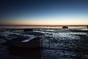 landscape photography of seashore during lowtide