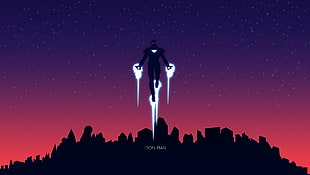 silhouette of Iron-Man