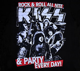 Rock & Roll all nite poster, Kiss (music)