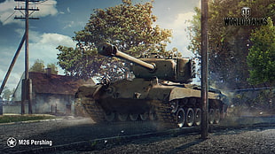 M26 Pershing battle tank digital wallpaper, wargaming, tank, World of Tanks, M26 Pershing