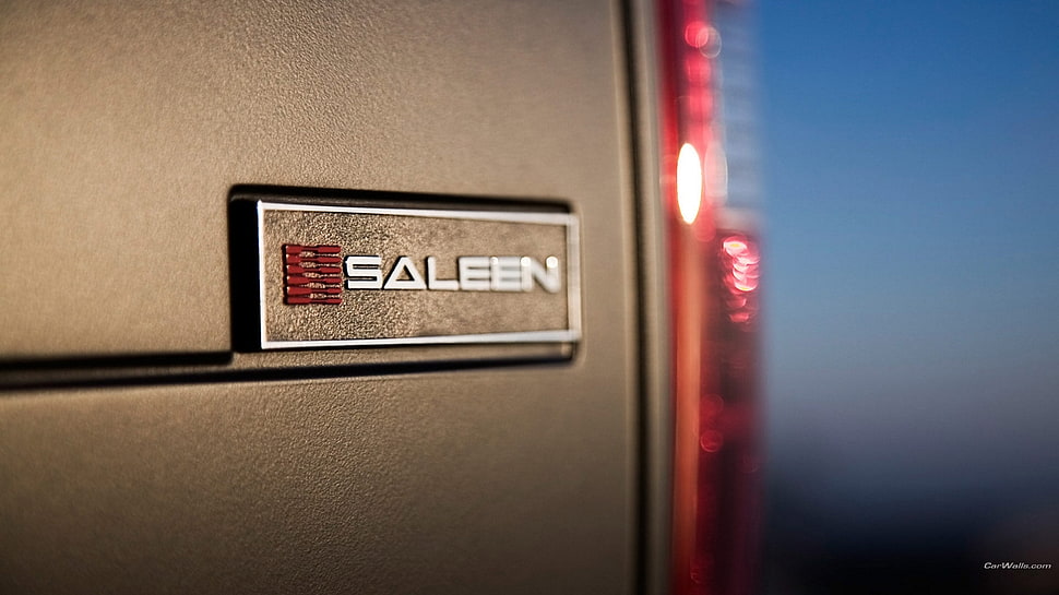 brown Saleen emblem, car, Saleen, vehicle HD wallpaper