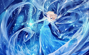 Elsa from Frozen illustration