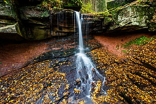waterfalls timelapse photography HD wallpaper