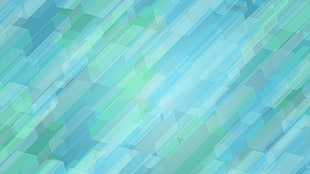teal and blue geometric shapes wallpaper, abstract, blue, hexagon, artwork