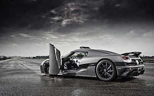 black and gray sports car, car, Koenigsegg Agera R