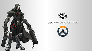 game application character, Blizzard Entertainment, Overwatch, video games, logo HD wallpaper