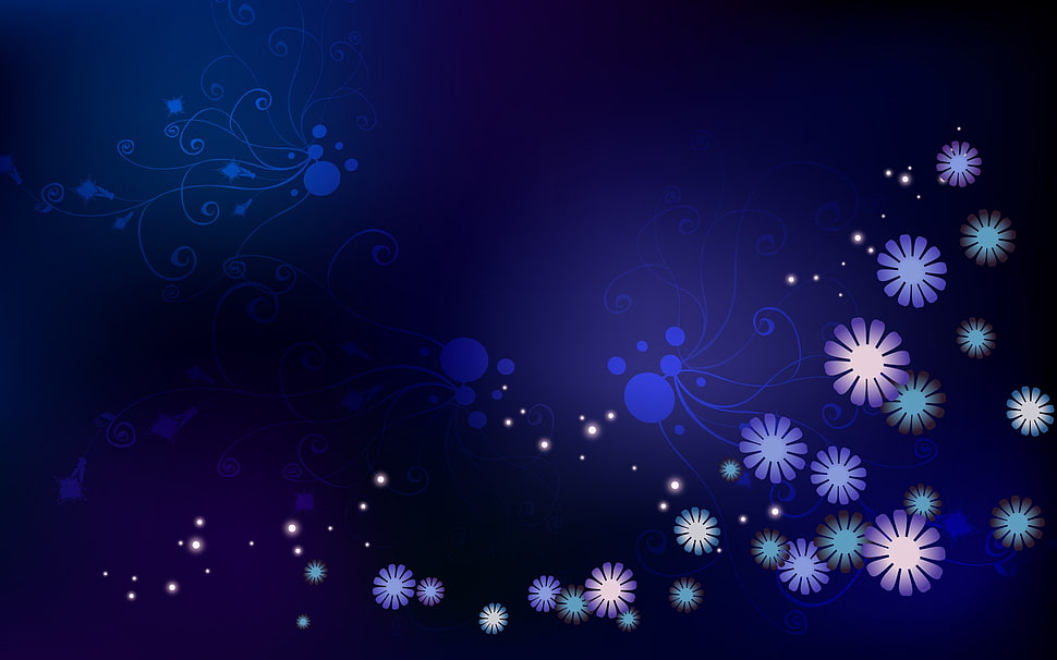 purple illustration HD wallpaper
