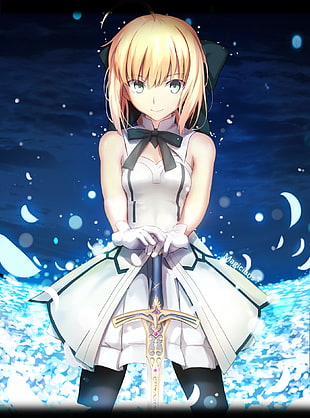 blonde-haired female character, Fate Series, Saber Lily