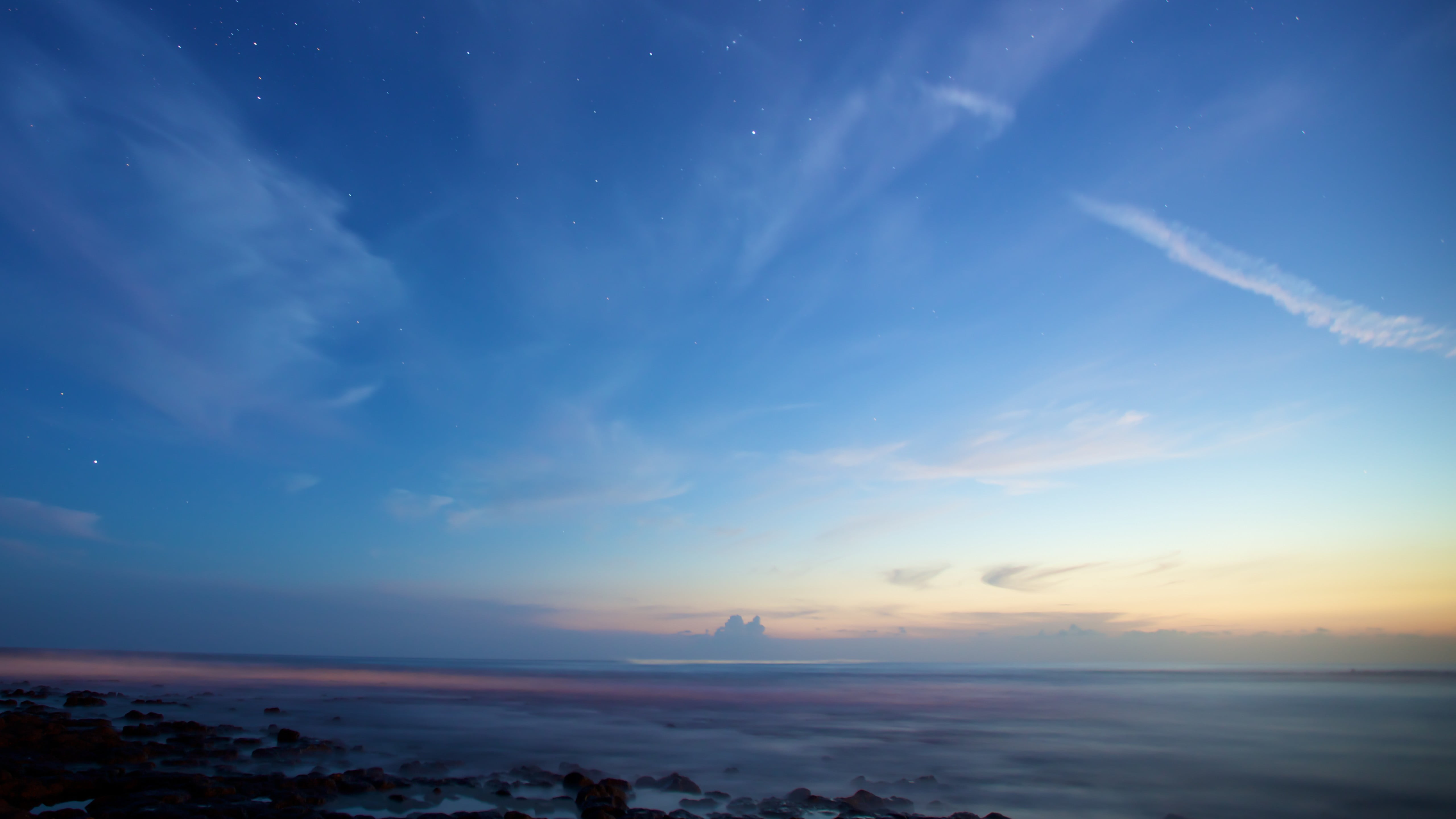 blue cloudy sky