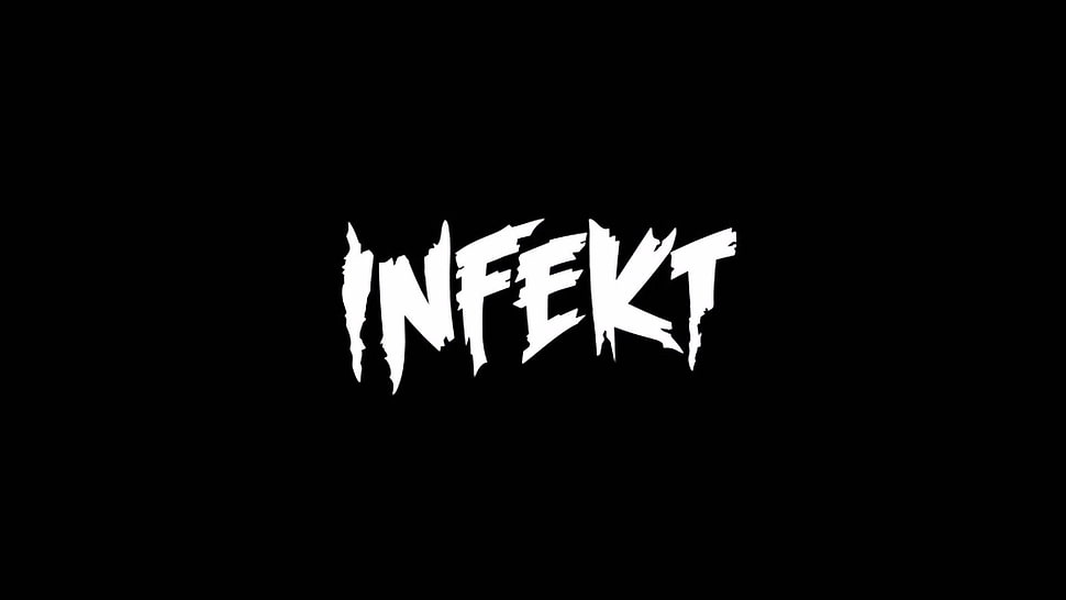 infekt text, dubstep, musician, typography, minimalism HD wallpaper