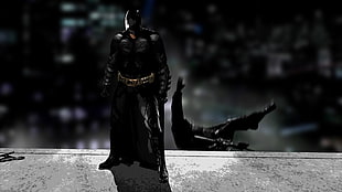 Batman Arkham Knight action figure, Batman, MessenjahMatt, movies, The Dark Knight HD wallpaper