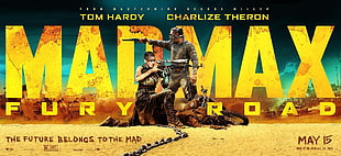 Mad Max Fury Road poster, Mad Max: Fury Road, movies, Tom Hardy, Charlize Theron HD wallpaper