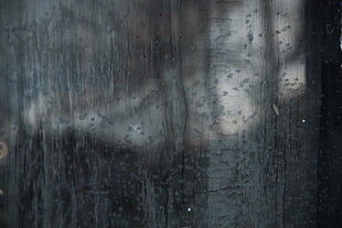 rain drops on window glass HD wallpaper