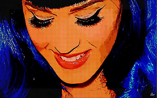 Katy Perry, digital art, cartoon, model, singer HD wallpaper