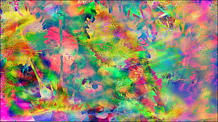 multicolored abstract illustration, abstract, LSD, brightness, trippy