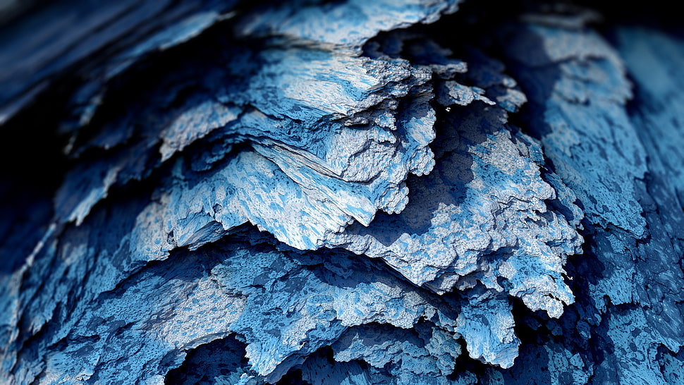 Procedural Minerals, mineral, blue, abstract HD wallpaper