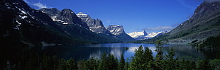 lake and mountain, mountains, lake, Canada, landscape