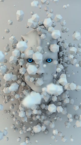 face of person fan art HD wallpaper