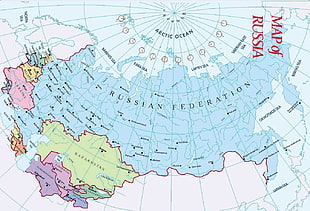 map of Russia, Russian, Russia, map