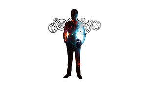 male nebula silhouette artwork