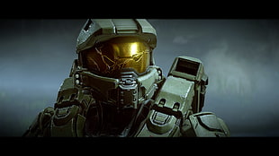 green armored person wallpaper, Halo, Halo 5, Blue Team, Osiris Squad