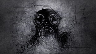 gas mask artwork, fan art, gas masks