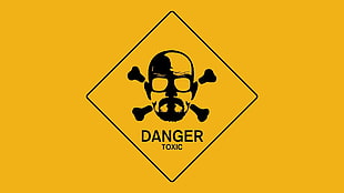 Danger Toxic digital wallpaper, Breaking Bad, Heisenberg, Walter White, minimalism