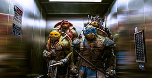 Teenage Mutant Ninja Turtles elevator scene