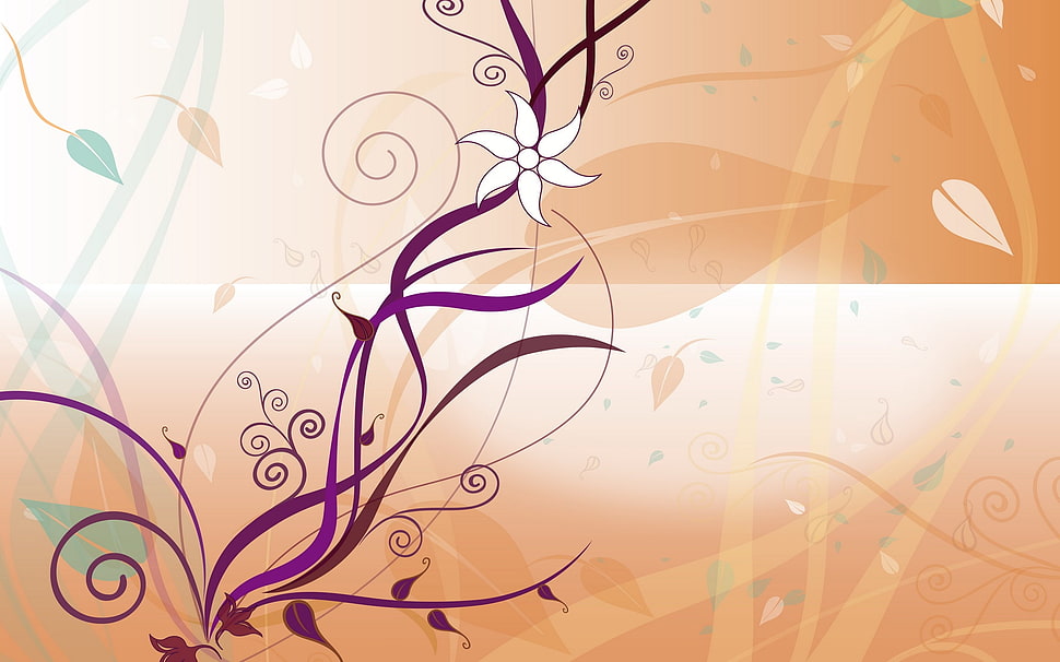 multicolored floral wallpaper HD wallpaper