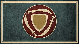 red and white sword and shield logo, Okiir, Flag of Hammerfell, The Elder Scrolls