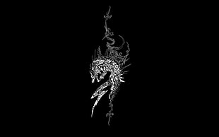 black and gray illustration