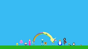 Adventure Time digital wallpaper, Adventure Time, pixel art