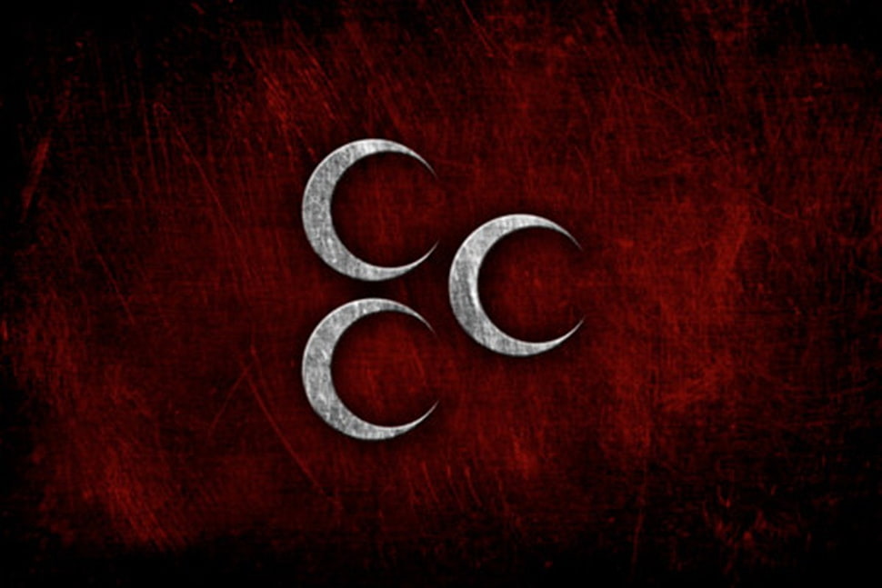 three crescent moons illustration, Turkish HD wallpaper