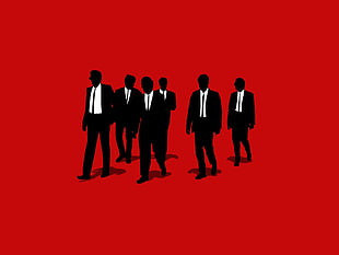 graphic photo of 6 men in suit HD wallpaper
