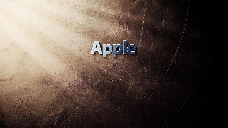Apple lettering illustration HD wallpaper