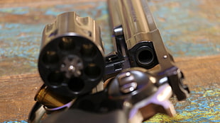 black and gray camera lens, gun, pistol, revolver, Ruger HD wallpaper