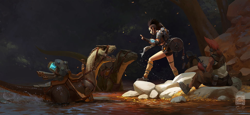 3D game application, fantasy art HD wallpaper