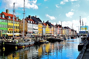 Nyhavn Harbor, Copenhagen Denmark HD wallpaper