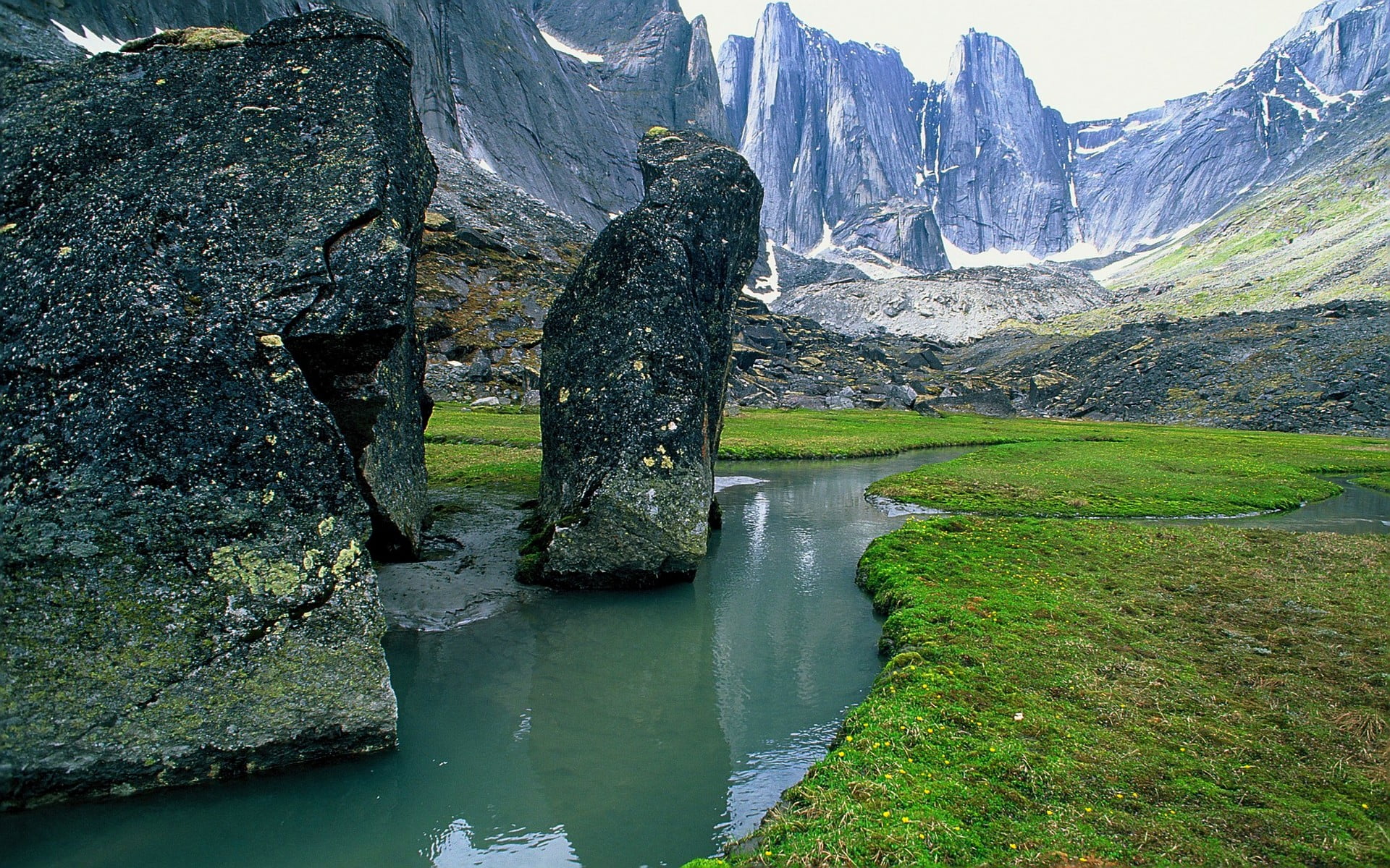 black rock formation, nature, photography, landscape, national park