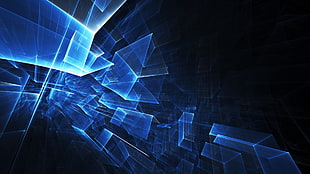 blue and black illustration
