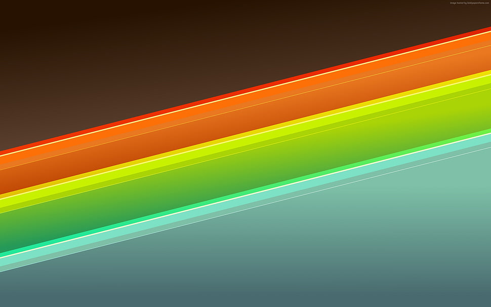 orange, green and yellow lights HD wallpaper