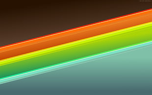 orange, green and yellow lights