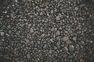 stone pebble lot, Stones, Wet, Surface