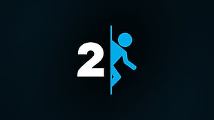 Portal 2 logo HD wallpaper