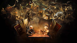 The Witcher card game HD wallpaper