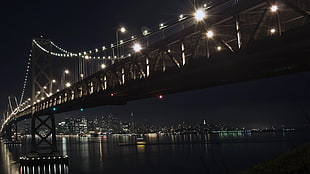 photography of London Bridge during nighttime HD wallpaper