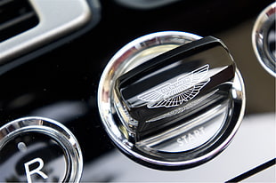 Aston Martin emblem, car, Aston Martin DB9 HD wallpaper