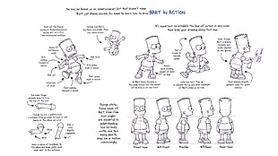 Bart illustration, The Simpsons, Bart Simpson, drawing HD wallpaper