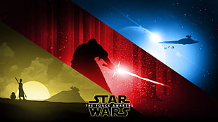Star Wars The Force Awakens poster, Star Wars: The Force Awakens, fan art, Star Wars