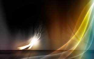 time lapse photography of yellow and green light